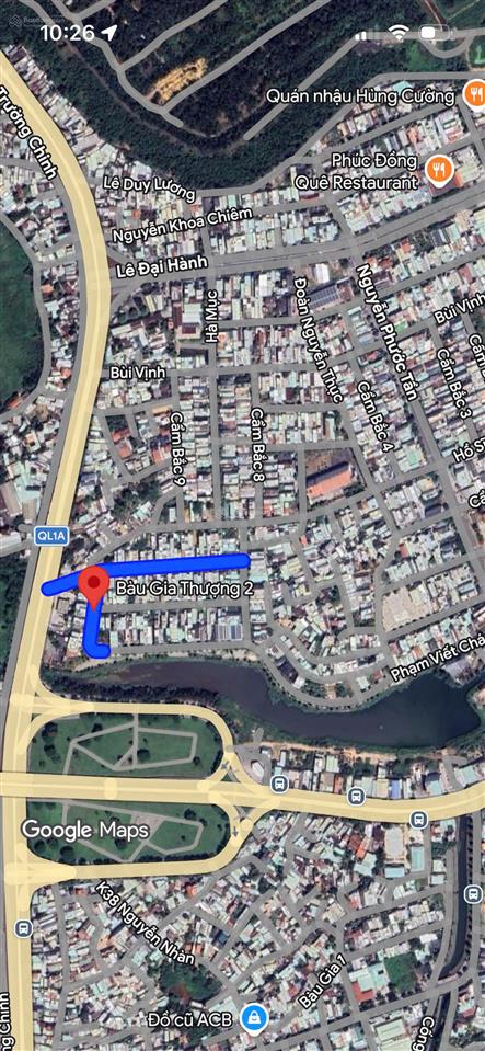 Bán đất mặt tiền đường 5m5 bàu gia thượng 2, gần lê đại hành, dt 89m2, giá 4 tỷ 850 tl
