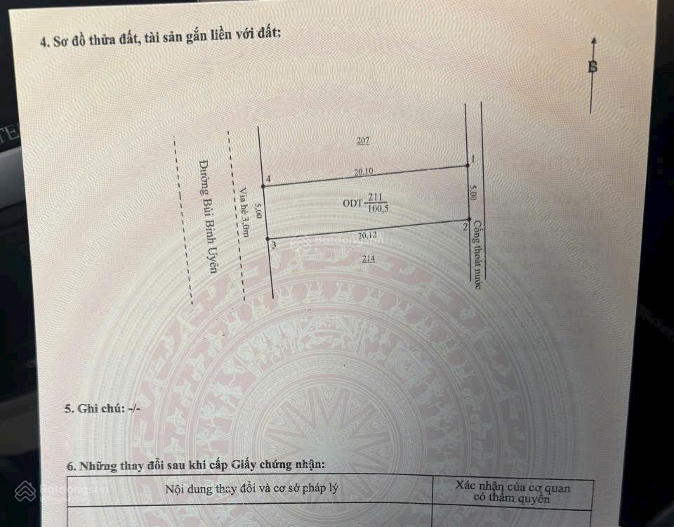 Bán lô đất mt đường bùi bỉnh uyên gần bãi tắm non nước, ngũ hành sơn giá tốt 5,1 tỷ tl
