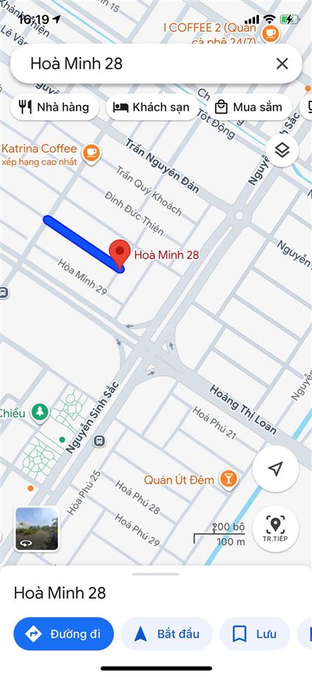 Bán lô đất mặt tiền hoà minh 28  vị trí đẹp gần biển liên chiểu, chỉ 6 tỷ 650 tl