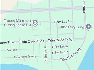 Bán đất mt đường bờ đằm 7, khu tđc bến xe đức long, hòa xuân, chỉ 3 tỷ 390 tl