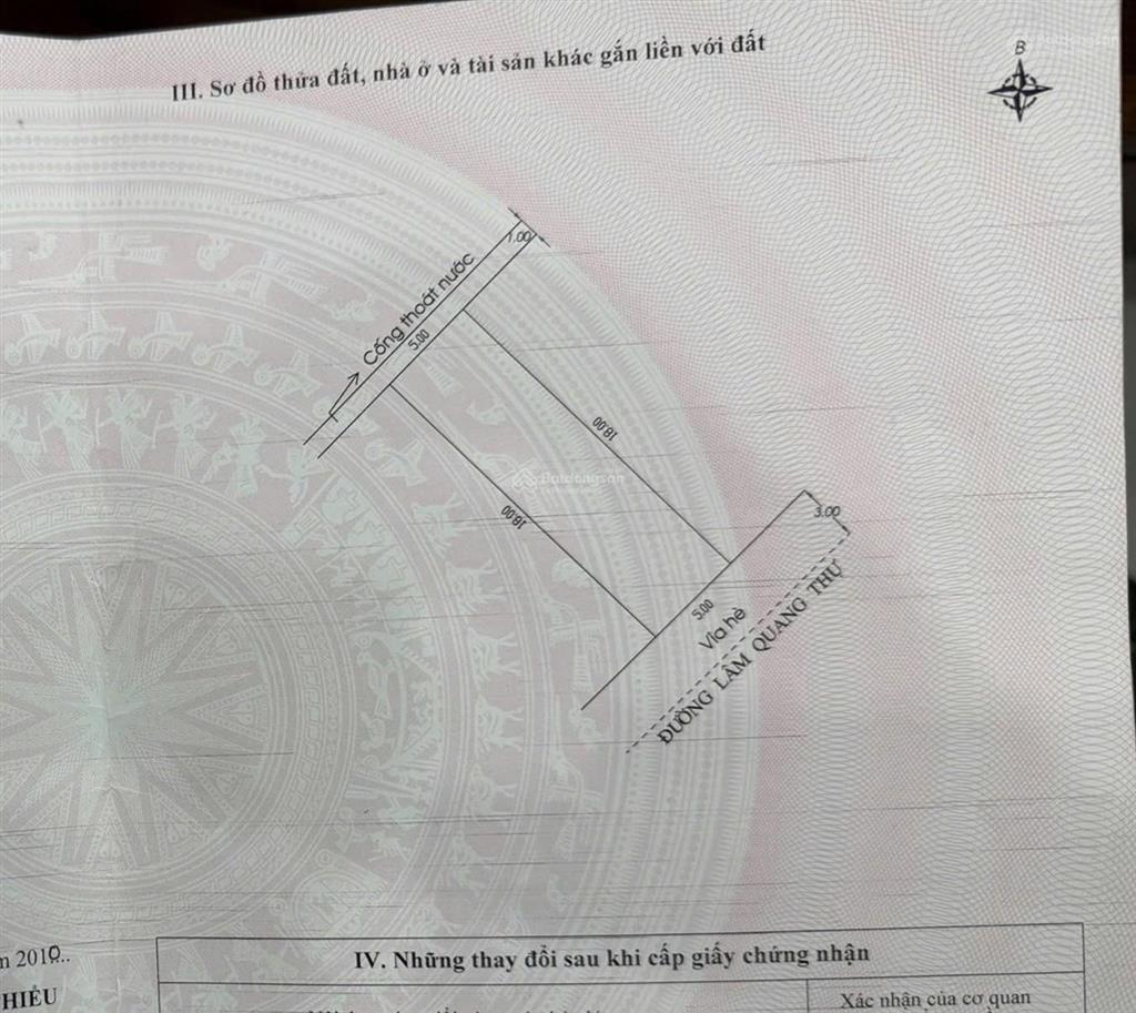 Bán đất mặt tiền đường lâm quang thự  sát biển hòa minh, dt 5x18m, chỉ 6 tỷ 150 tl