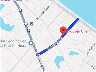 Bán đất mặt tiền đường nguyễn chánh  trục thông biển nguyễn tất thành, hoàng thị lan. dt 146m2