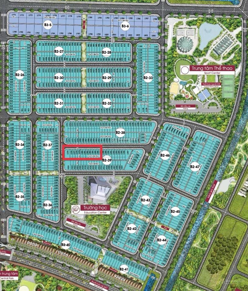 Bán đất mặt tiền đường trung lập 5, kđt xanh bàu tràm lakeside, dt 100m2, giá 3 tỷ 660 tl