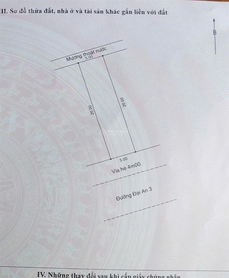 Bán lô đất mặt tiền đường 7m5 đại an 3  sát võ chí công  chỉ 4 tỷ 500 tl