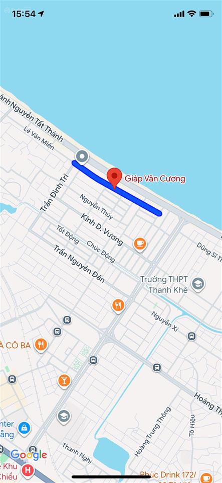 Bán đất mặt tiền đường giáp văn cương, sát biển hòa minh, liên chiểu, giá chỉ 5 tỷ 3 tl