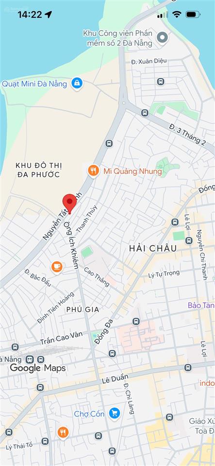 Bán đất 2 mặt tiền đường nguyễn tất thành, hải châu  view biển, dt 10x25m, chỉ 31 tỷ tl