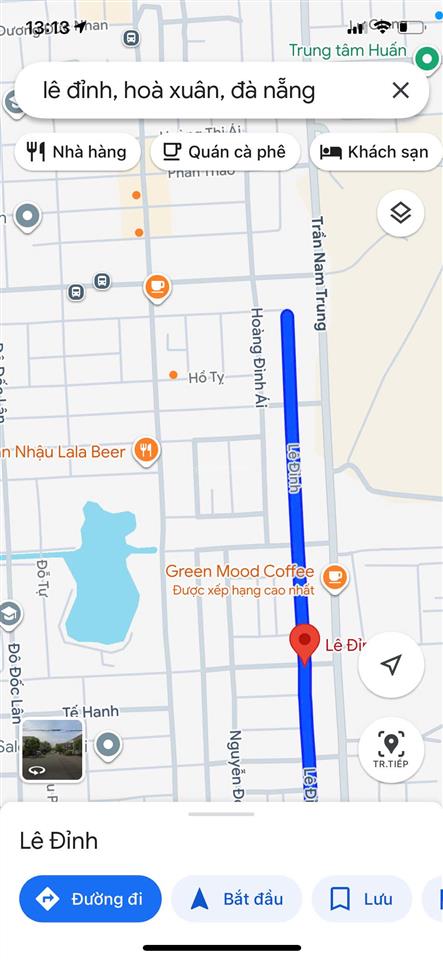 (sát aeon mall hòa xuân)  cần bán lô đất mặt tiền đường lê đỉnh, đà nẵng, giá chỉ 4 tỷ 550 tl