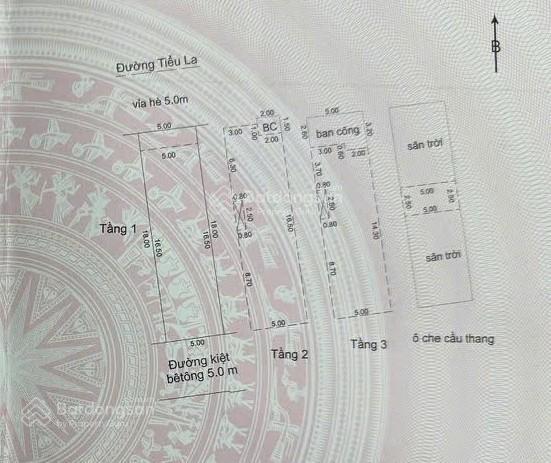 Bán nhà 2 mặt tiền trước sau, 3 tầng đường tiểu la, đối diện sân bóng, dt 90m2, giá 16tỷ150