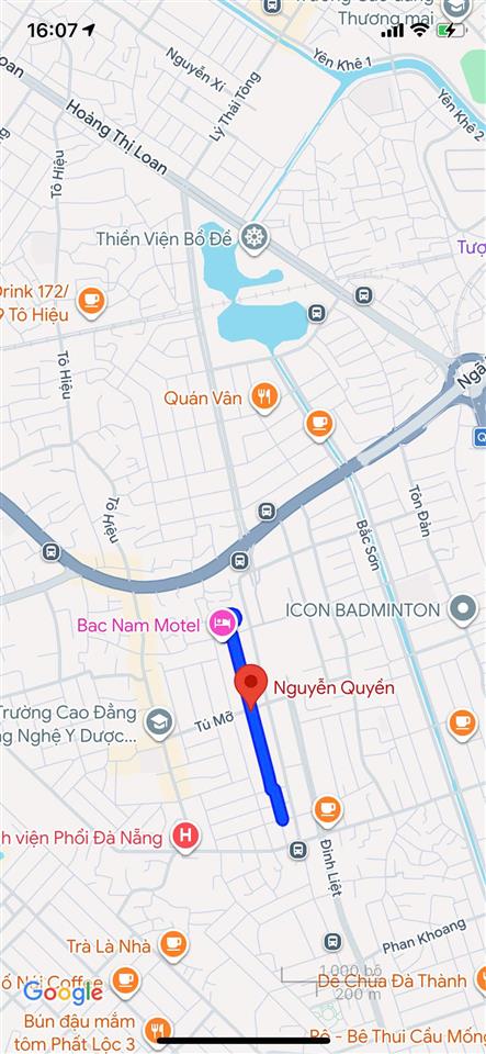 Bán lô đất mặt tiền đường nguyễn quyền, gần tú mỡ, gần bến xe, dt 90m2, giá 4,85 tỷ tl