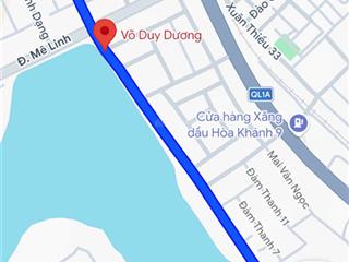 Bán đất mặt tiền đường võ duy dương, view hồ bàu tràm, dt 125m2, giá 4.5 tỷ tl