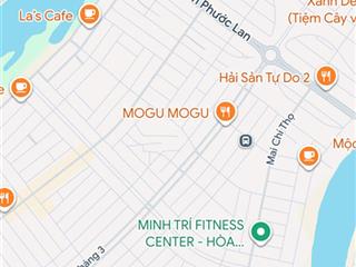 Bán nhà 3 tầng mới mặt phố đường thanh lương, phường hòa xuân, dt 100m2, view công viên