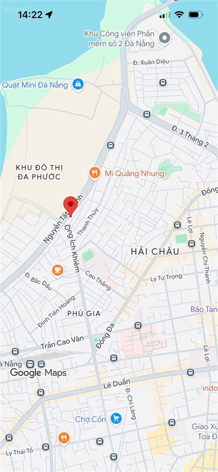 Bán cặp đất 2 mặt tiền trước sau nguyễn tất thành  gần ông ích khiêm, dt 10x25m, chỉ 30,7 tỷ tl