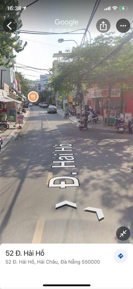 Bán đất mặt tiền đường hải hồ, phường thanh bình, quận hải châu, dt 80m2, giá 7.2 tỷ tl