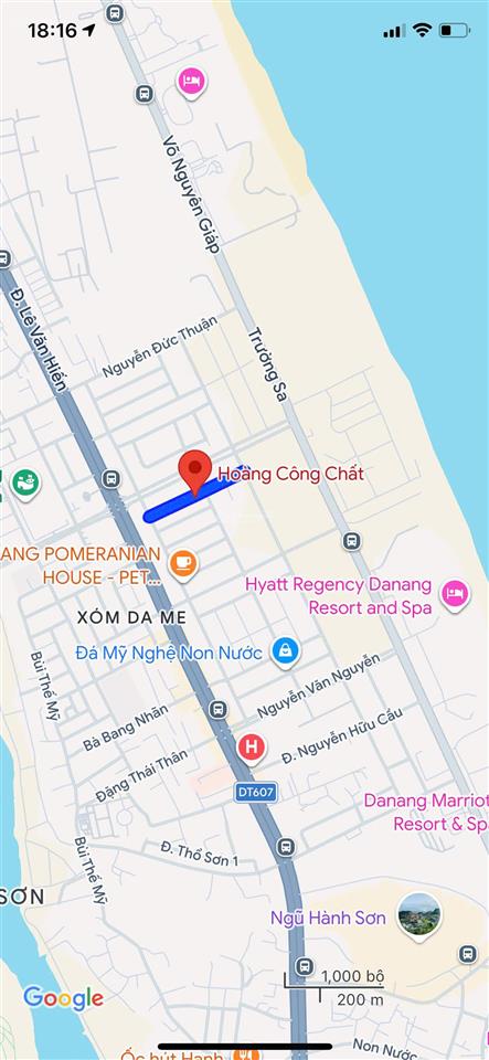 Bán lô đất hiếm mặt tiền hoàng công chất sát nguyễn cơ thạch gần biển sơn thủy