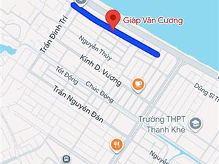 Bán đất mặt tiền đường giáp văn cương, sát biển hòa minh, liên chiểu, giá chỉ 4 tỷ 950 tl