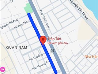 Bán đất mặt tiền đường (7m5) trần tấn, liên chiểu, song song nguyễn lương bằng, giá 3 tỷ 9 tl