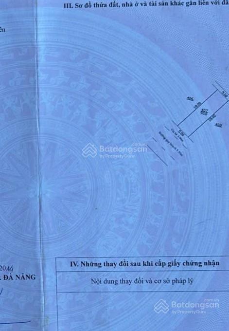 Bán đất mặt tiền đường mộc bài 7, phường hòa minh, gần đh sư phạm, dt 5x18m, giá 4 tỷ 4 tl