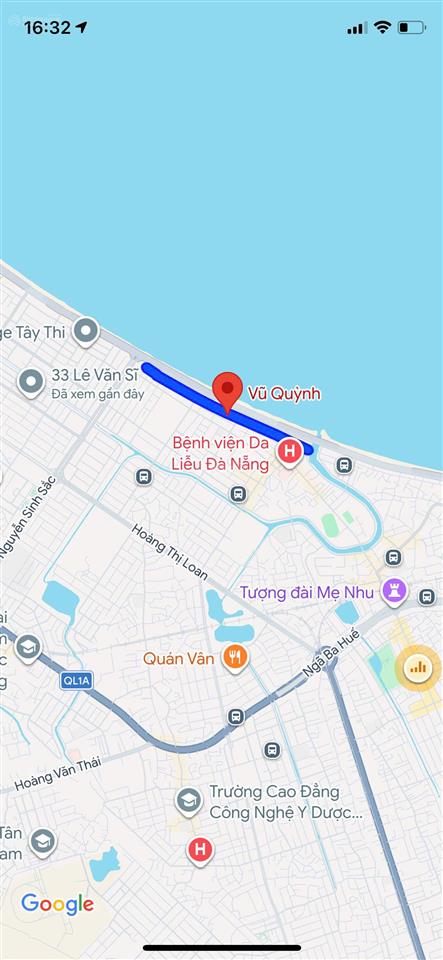 Bán nhà mặt phố đường vũ quỳnh, thanh khê, trục song song nguyễn tất thành, giá chỉ 6 tỷ 5 tl