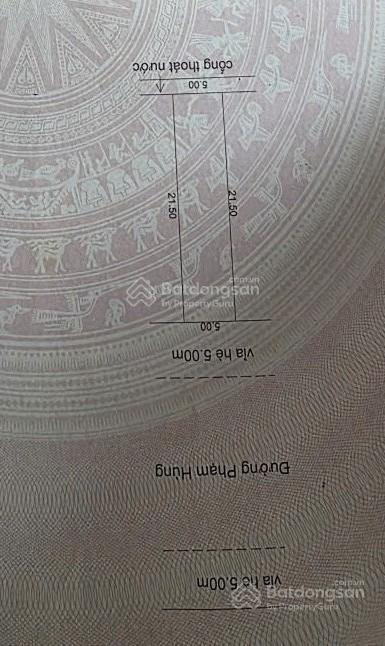 Bán đất mặt tiền đường phạm hùng, p. hòa xuân, vị trí kd sầm uất, dt 108m2, giá 6 tỷ 6 tl