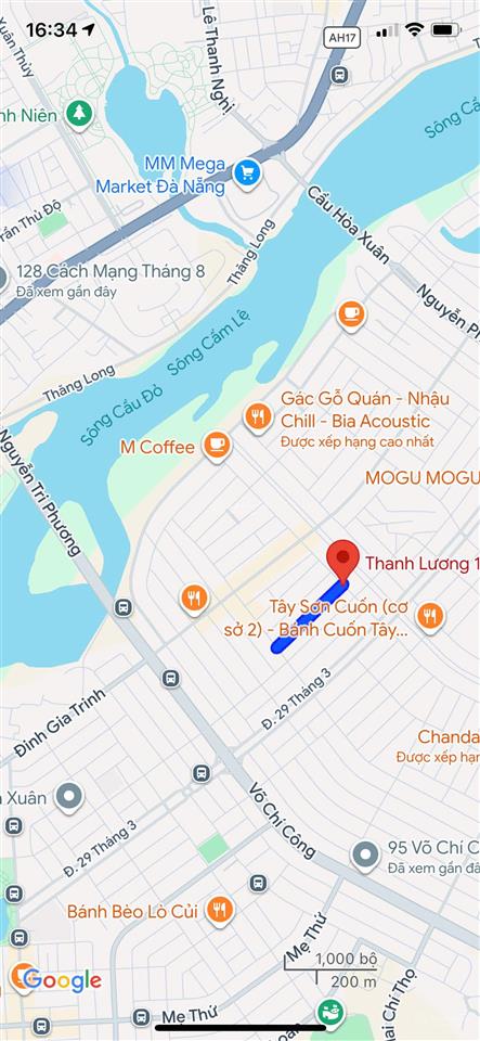 Bán nhà mặt tiền đường thanh lương 17, phường hòa xuân, gần mạc đăng doanh, giá 5 tỷ 250 tl