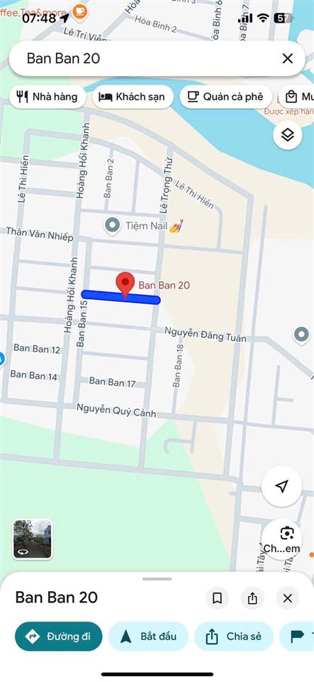 Bán đất mặt tiền đường ban ban, hòa quý, ngũ hành sơn, đà nẵng, giá chỉ 3 tỷ 500 tl