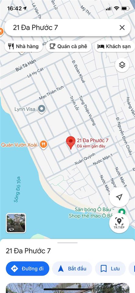 Bán đất đường (7m5) đa phước 7, khu nam việt á, khuê mỹ, ngũ hành sơn, giá chỉ 7 tỷ 5 tl