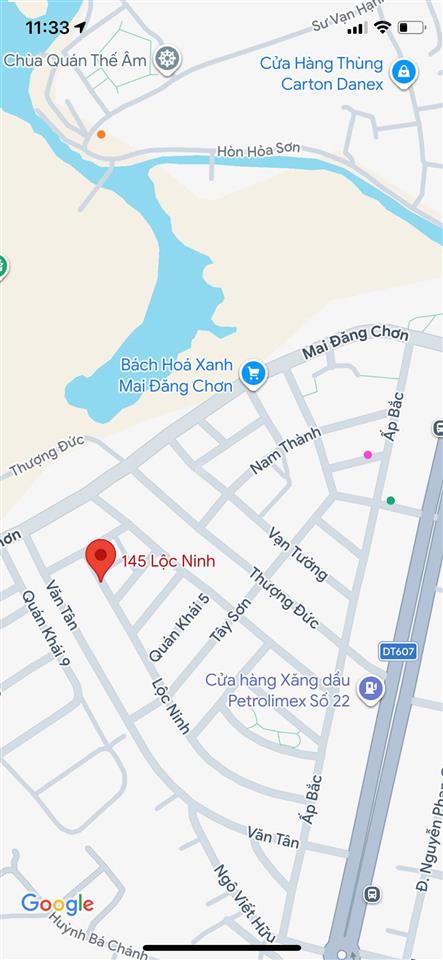 Bán đất mặt tiền đường (7m5) lộc ninh, view công viên ngũ hành sơn, dt 90m2, giá 4 tỷ 3