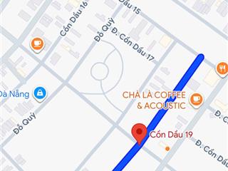 Bán đất mt đường cồn dầu 19, hòa xuân, đối lưng lê quảng chí, dt 100m2, giá 5 tỷ 5