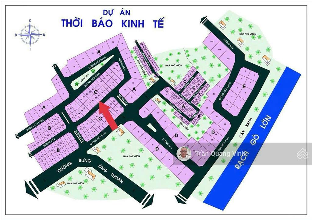 Bán lô đất (8mx20m, sổ hồng riêng) kdc thời báo kinh tế, p. phú hữu, q9