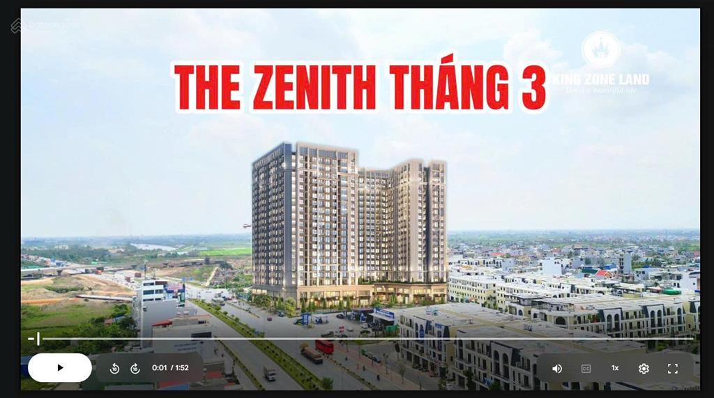Bán chung cư the zenith hải phòng, căn 51m2, 1pn + 1wc, giá cực tốt