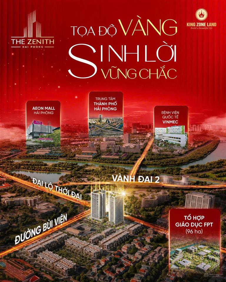 Bán chung cư the zenith hải phòng, căn 51m2, 1pn + 1wc, giá cực tốt