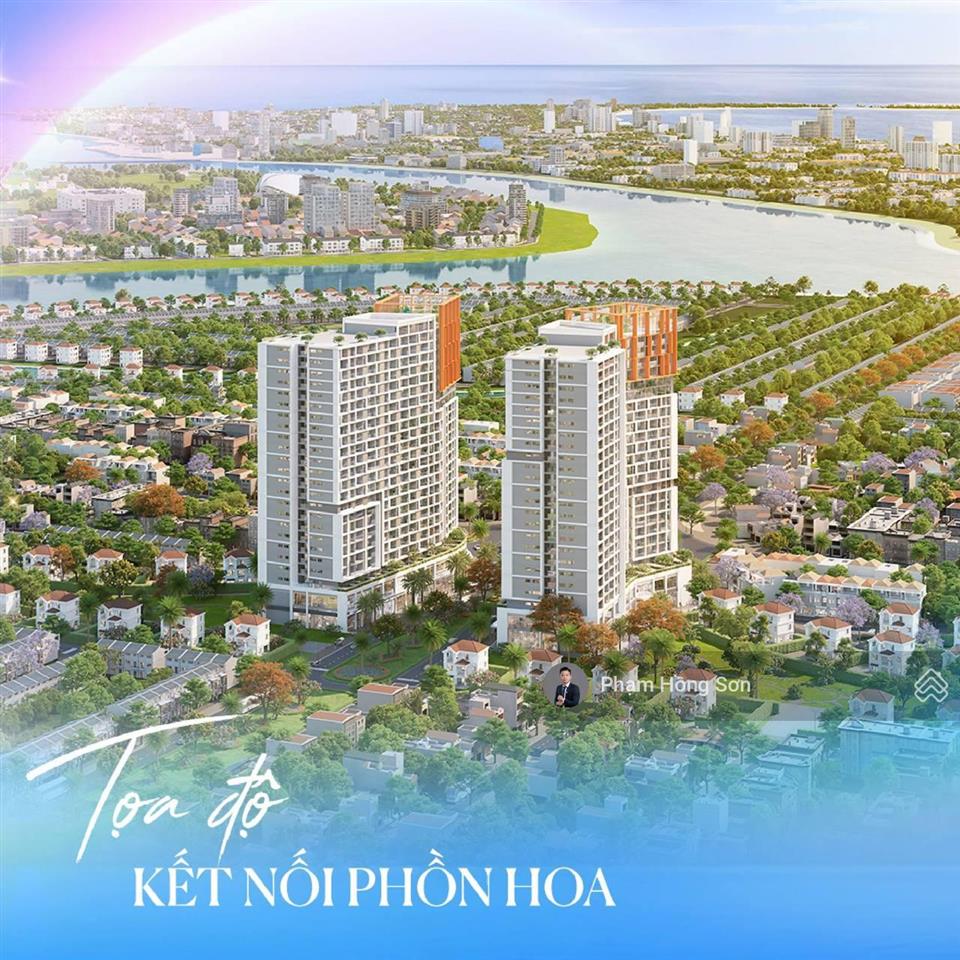 Căn góc 2pn view sông hướng biển tầng cao sun cora  chiết khấu lên đến 16,5%  cđt sun group