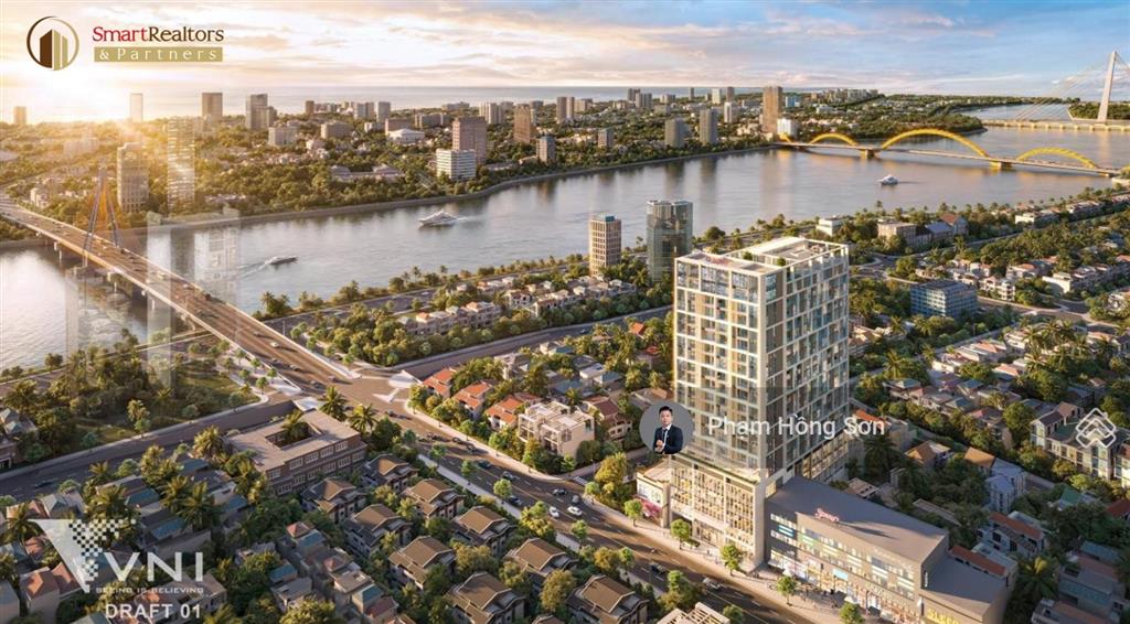 Suất ngoại giao căn góc 2pn sun solar đà nẵng  view sông hàn, cầu rồng, pháo hoa trung tâm đà nẵng