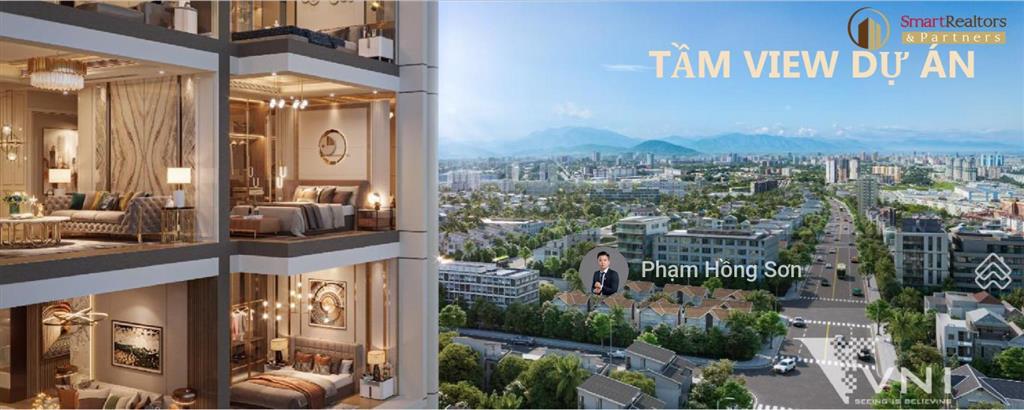 Suất ngoại giao căn góc 2pn sun solar đà nẵng  view sông hàn, cầu rồng, pháo hoa trung tâm đà nẵng