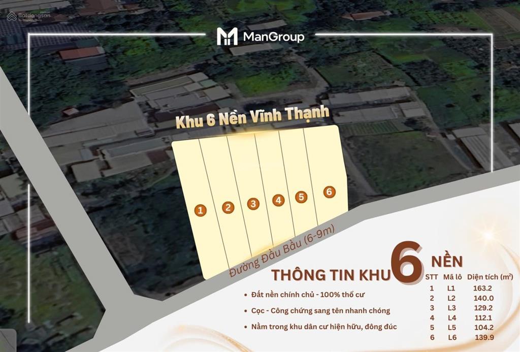Đất nền full thổ cư giá tốt nhất vĩnh thạnh tây, nha trang