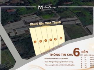 Đất nền full thổ cư  giá tốt nhất vĩnh thạnh tây, nha trang