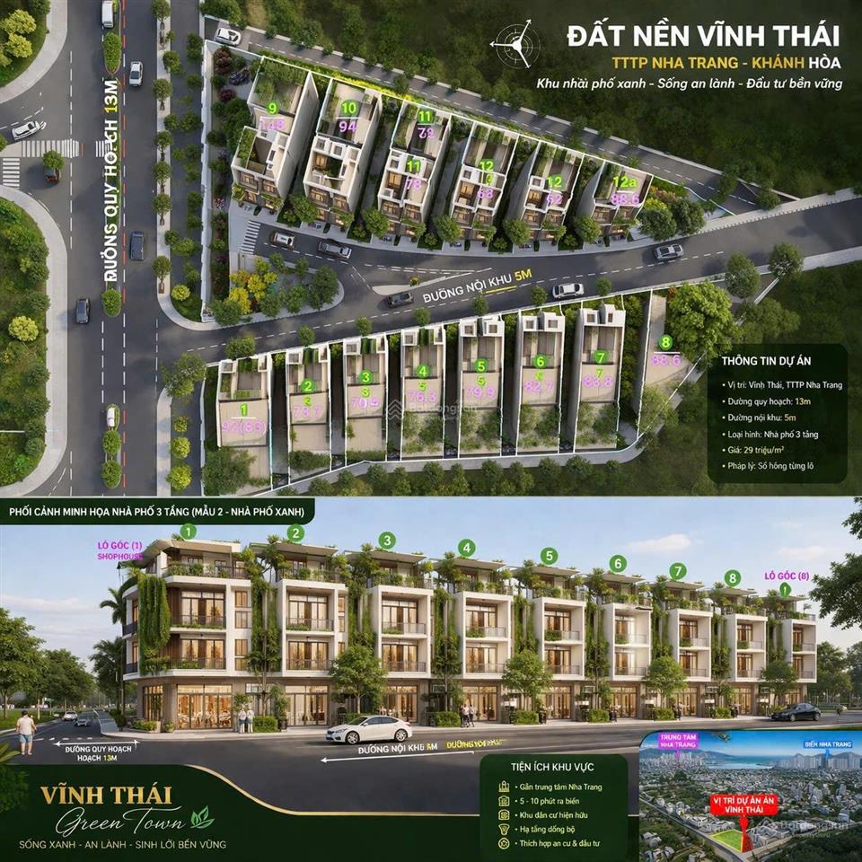 Mở bán khu đất nền vĩnh thái  nam nha trang. chỉ 100tr khách hàng sở hữu ngay đất full thổ cư