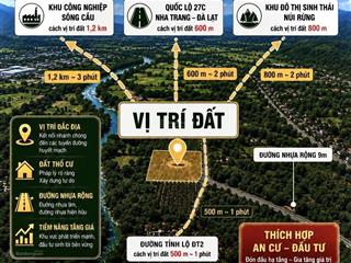 Đất nền khánh vĩnh  thổ cư 100%  sổ hồng riêng
