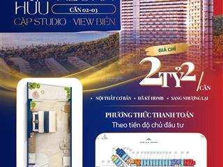 Chính chủ bán căn hộ studio alora view biển  giá chỉ 2,2 tỷ
