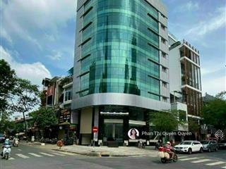 Tòa nhà góc 2 mặt tiền hà huy giáp, quận 12  bank thuê 250 triệu  18 x 28m  6 tầng tm  55 tỷ