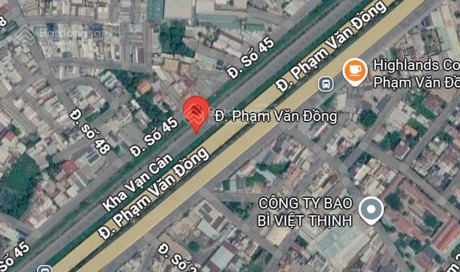 Bán nhà mặt tiền sát phạm văn đồnggiga malldt 13x25mcn 360m2xd1h4tgiá quá rẻ chỉ 22 tỷ