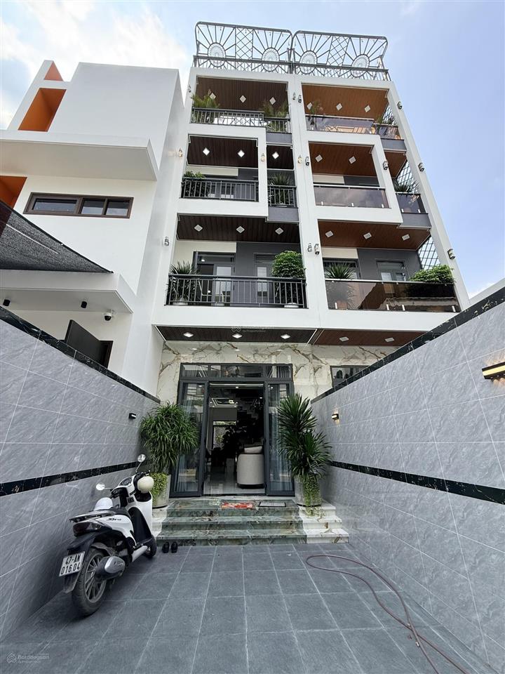 Bán nhà thới an q12, 102m2 4x25 ô tô thông, 4 tầng full nội thất chỉ 6.x tỷ