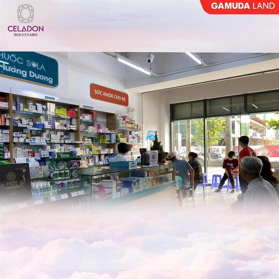 Bán căn shophouse bên trong khu dân cư 25k dân  cách nhà ga t3 chỉ 5 phút di chuyển!  0968 903 ***