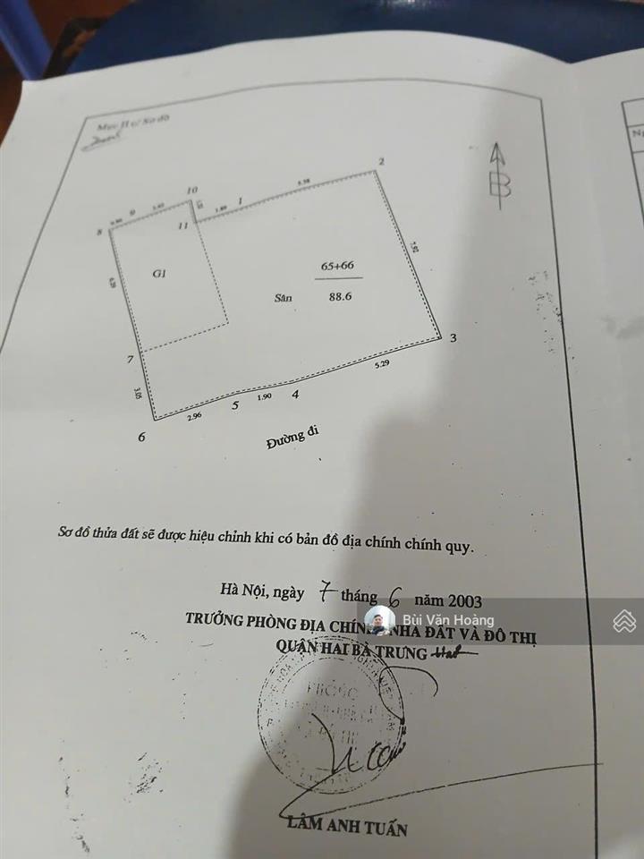 Bán đất phố hoà bình7minh khaihai bà trưng,giá chỉ hơn120tr/m2,xây ccmn thì hết ý