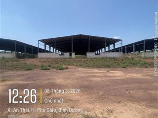 Bán xưởng xây thô đã hoàn công tại anlinhphú giáo tdt 31.952m2 gồm 3phân xưởng 4.900m2