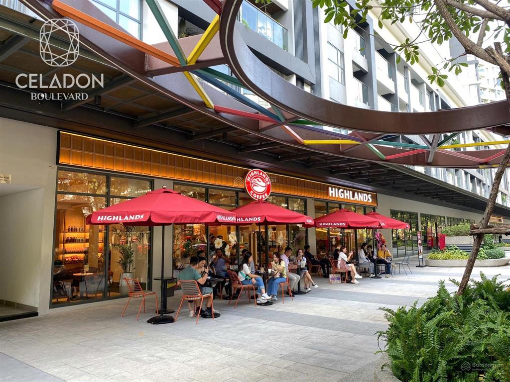 Cho thuê mặt bằng kinh doanh celadon city tân phú, 416m2, 120 triệu, 1 trệt 1 lầu, trực tiếp gamuda