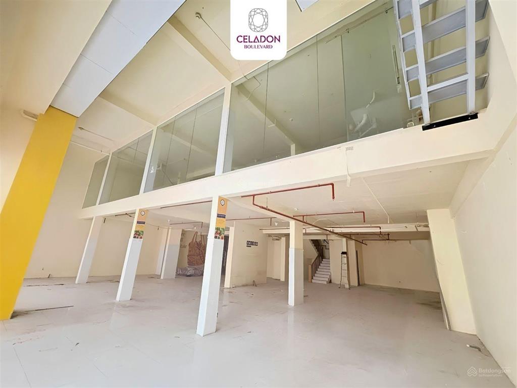 Cho thuê mặt bằng kinh doanh celadon city tân phú, 416m2, 120 triệu, 1 trệt 1 lầu, trực tiếp gamuda