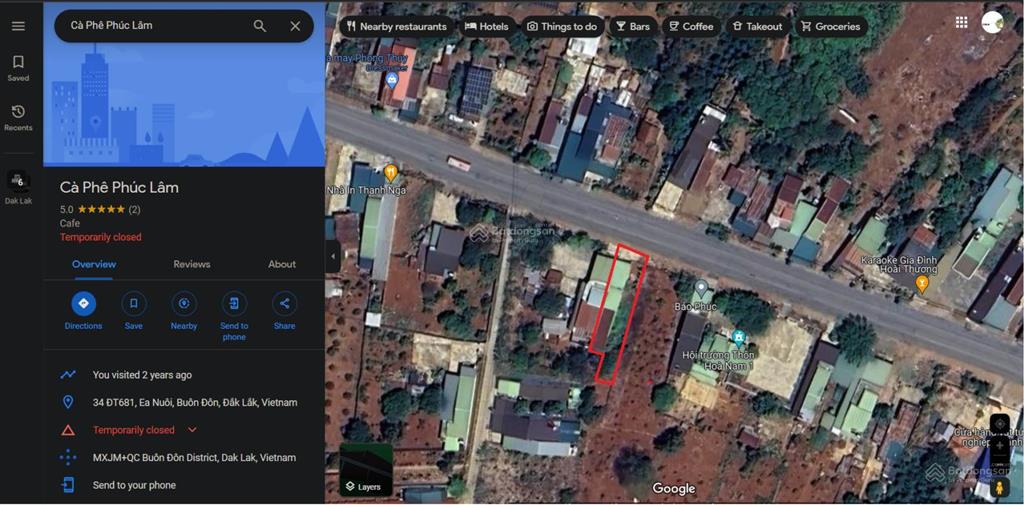 4.5 tỉ  371m2  100 thôn hòa nam 1, xã ea nuôl, huyện buôn đôn, tỉnh đắk lắk