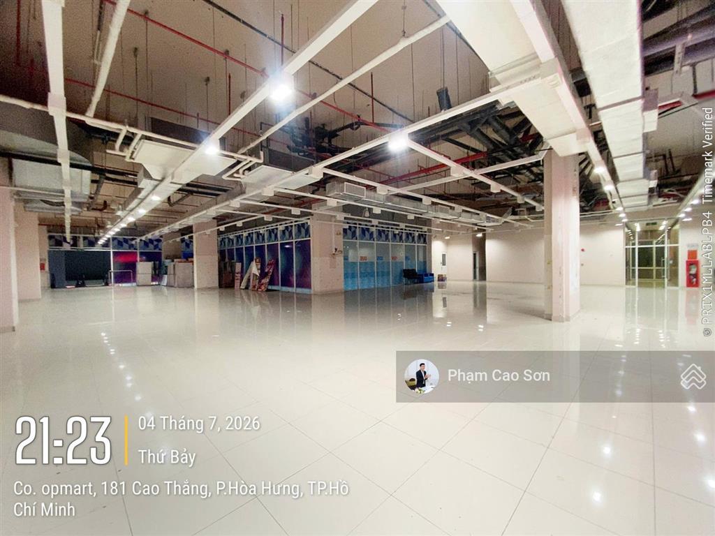 Siêu phẩm 2.200m²/ một trong số ít mặt bằng trệt  1 sàn  số 181 cao thắng, quận 10