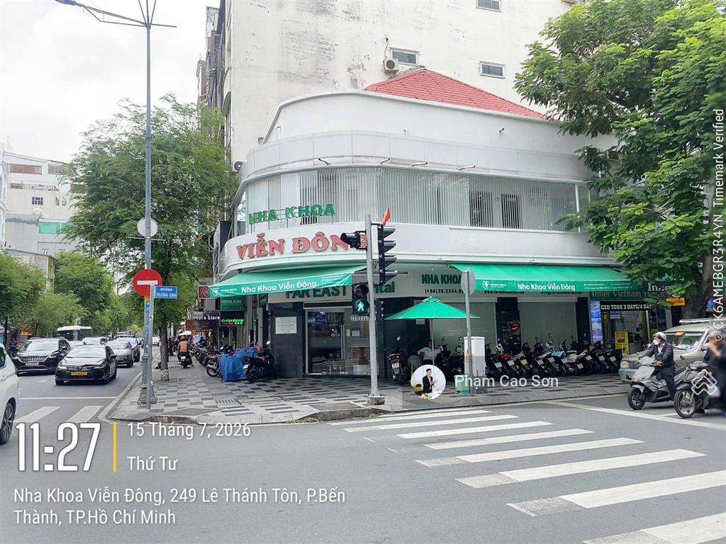 Góc vip phường bến thành  249 lê thánh tôn, quận 1  sử dụng 231m2